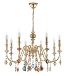 Фото Люстра Crystal Lux MERCEDES SP8 GOLD/COLOR