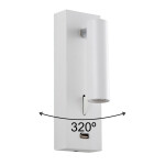 Фото 1 Бра Crystal Lux CLT 210W USB WH