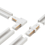 Фото 4 Шинопровод однофазный с питанием и заглушкой Crystal Lux CLT 0.11 01 L1000 WH