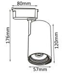 Фото 1 Cветильник трековый однофазный Crystal Lux CLT 0.31 007 10W WH