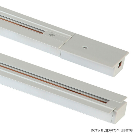 Фото Шинопровод встраиваемый однофазный с питанием и заглушкой Crystal Lux CLT 0.121 01 L1000 WH