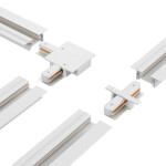 Фото 4 Шинопровод встраиваемый однофазный с питанием и заглушкой Crystal Lux CLT 0.121 01 L1000 WH