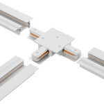 Фото 2 Соединитель Т-образный (однофазный) для встраиваемого шинопровода Crystal Lux CLT 0.2211 02 WH