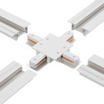 Фото 3 Соединитель X-образный (однофазный) для встраиваемого шинопровода Crystal Lux CLT 0.2211 04 WH