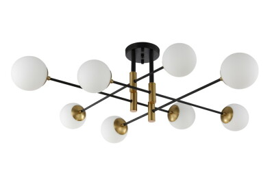 Фото Светильник потолочный Crystal Lux FIDEL PL8 BLACK