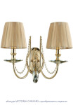 Фото 1 Бра Crystal Lux VICTORIA AP2 GOLD/AMBER