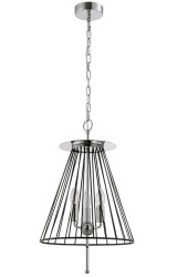 Фото Светильник подвесной Crystal Lux MODESTO SP3 BLACK/CHROME