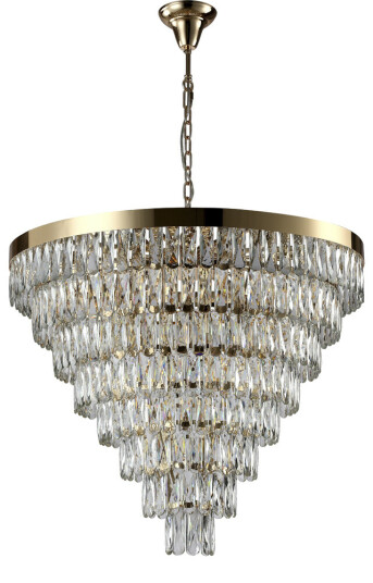 Фото Люстра Crystal Lux ABIGAIL SP22 D820 GOLD/TRANSPARENT