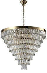 Фото Люстра Crystal Lux ABIGAIL SP22 D820 GOLD/TRANSPARENT