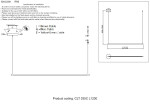 Фото 1 Светильник подвесной Crystal Lux CLT 035C L1200 GO