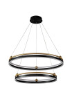 Фото 1 Люстра Crystal Lux FERNANDO SP123W LED D600+800 BLACK/GOLD