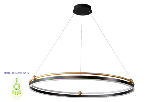 Фото Люстра Crystal Lux FERNANDO SP88W LED D1000 BLACK/GOLD