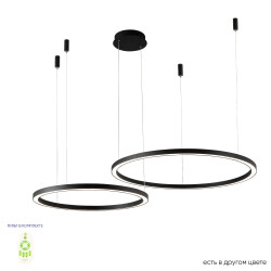 Фото Люстра Crystal Lux FORTUNA SP123W LED D600+800 BLACK