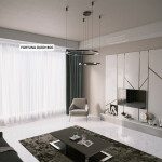 Фото 2 Люстра Crystal Lux FORTUNA SP123W LED D600+800 BLACK