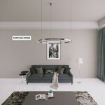 Фото 1 Люстра Crystal Lux FORTUNA SP88W LED D1000 BLACK