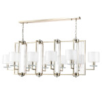 Фото 1 Люстры Crystal Lux NICOLAS SP10 L1300 GOLD/WHITE