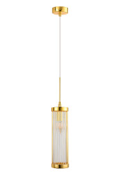 Фото Светильник Crystal Lux TADEO SP1 D100 GOLD/TRANSPARENTE