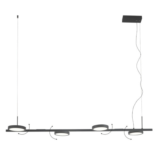 Фото Светильник подвесной Crystal Lux CLT 027C4 L1000 BL