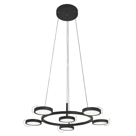 Фото Светильник подвесной Crystal Lux CLT 027C6 D700 BL