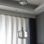 Фото 3 Светильник подвесной Crystal Lux BOX SP1 CHROME/TRANSPARENT