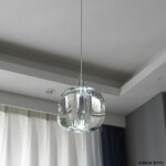 Фото 4 Светильник подвесной Crystal Lux BOX SP1 CHROME/TRANSPARENT