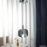 Фото 4 Светильник подвесной Crystal Lux BOX SP1 CHROME/SMOKE