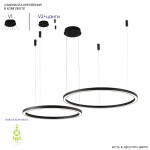 Фото Люстра Crystal Lux FORTUNA SP123W LED BLACK