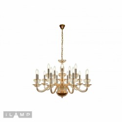 Фото Подвесная люстра iLamp Mercury P9448-10+5 Gold