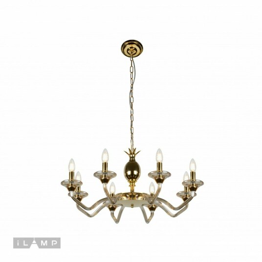 Фото Подвесная люстра iLamp Flo YT2049-8 GD+COG