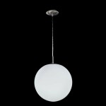 Фото 1 CL941251 Шар 25см Белый+Хром Мат. Подвес