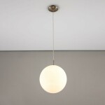 Фото 2 CL941251 Шар 25см Белый+Хром Мат. Подвес