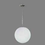 Фото 2 CL941301 Шар 30см Белый+Хром Мат. Подвес