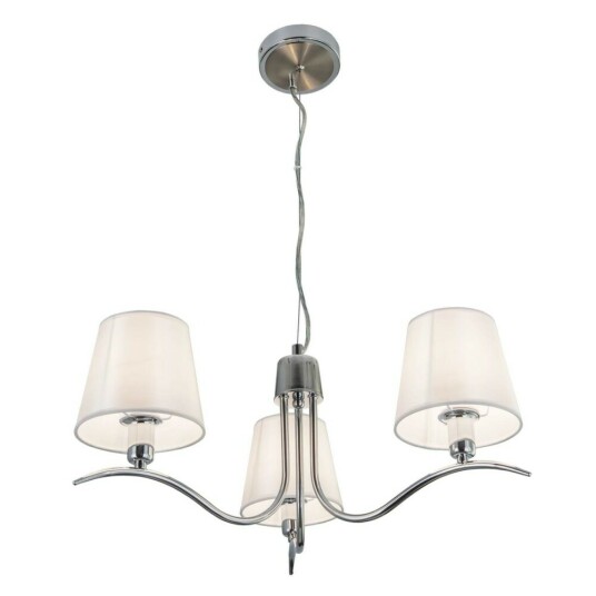 Фото CL439131 Эмма Хром+Белый Св-к Люстра