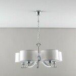 Фото 4 CL466150 Эвита Хром+Белый Св-к Люстра