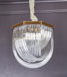 Фото 1 Люстра Murano L4 brass/clear