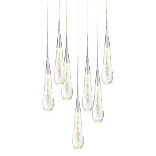 Фото Подвесной светильник Pour 7 silver