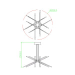 Фото 3 Люстра MD18001070-12AGOL
