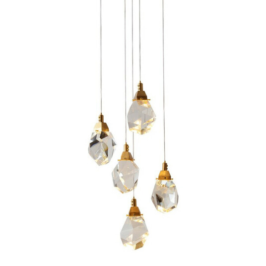 Фото Подвесной светильник 9701P/5R brass