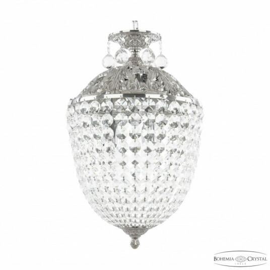 Фото Подвесной светильник бронзовый с хрусталём 7077/30AZ Ni