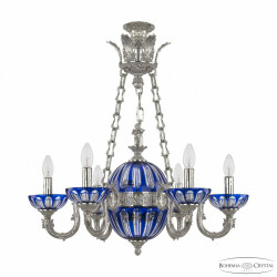 Фото Подвесной светильник бронзовый 71003P/6/175 Ni P Clear-Blue/H-1H Y8 FA4S