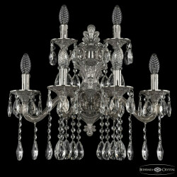 Фото Бра бронзовые с хрусталём 7102B16/4+2/210 A Ni