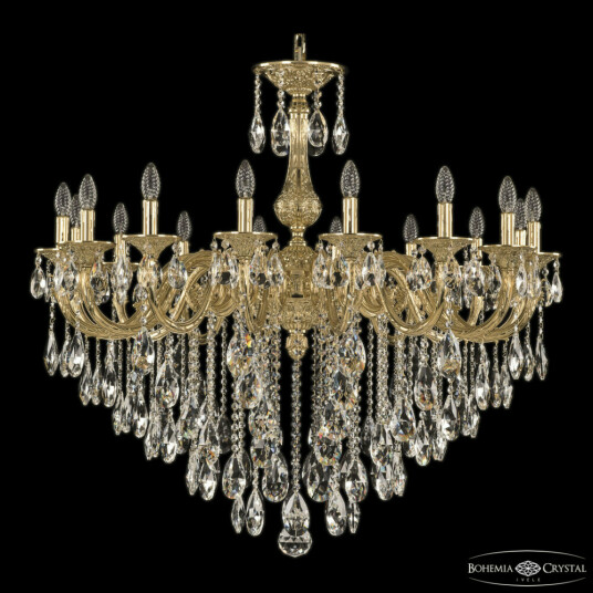 Фото Люстра бронзовая с хрусталём 71101/16/360 B G