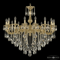 Фото Люстра бронзовая с хрусталём 71101/16/360 B G