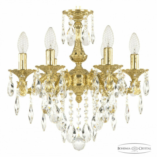 Фото Люстра бронзовая с хрусталём 71102/6/125 B G