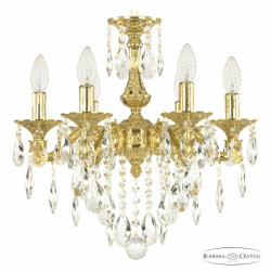 Фото Люстра бронзовая с хрусталём 71102/6/125 B G