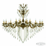 Фото Люстра бронзовая с хрусталём 71105/24/590/XL B GB