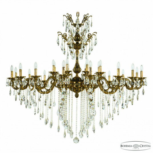 Фото Люстра бронзовая с хрусталём 71105/24/590/XL B GB