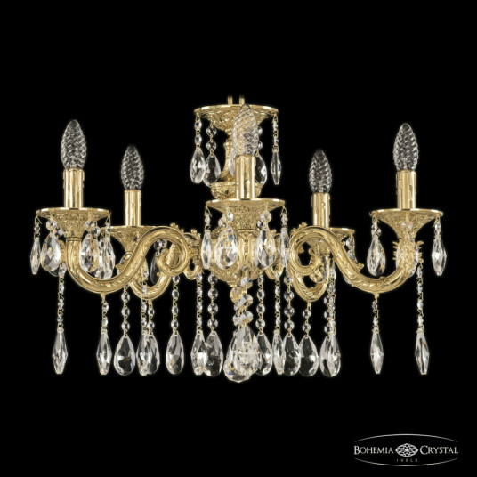 Фото Люстра бронзовая с хрусталём 71201/5/175 A G