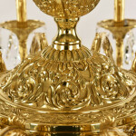 Фото 2 Люстра бронзовая с хрусталём 71202/12/360 B G