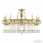 Фото Люстра бронзовая с хрусталём 71202/16/360 A G